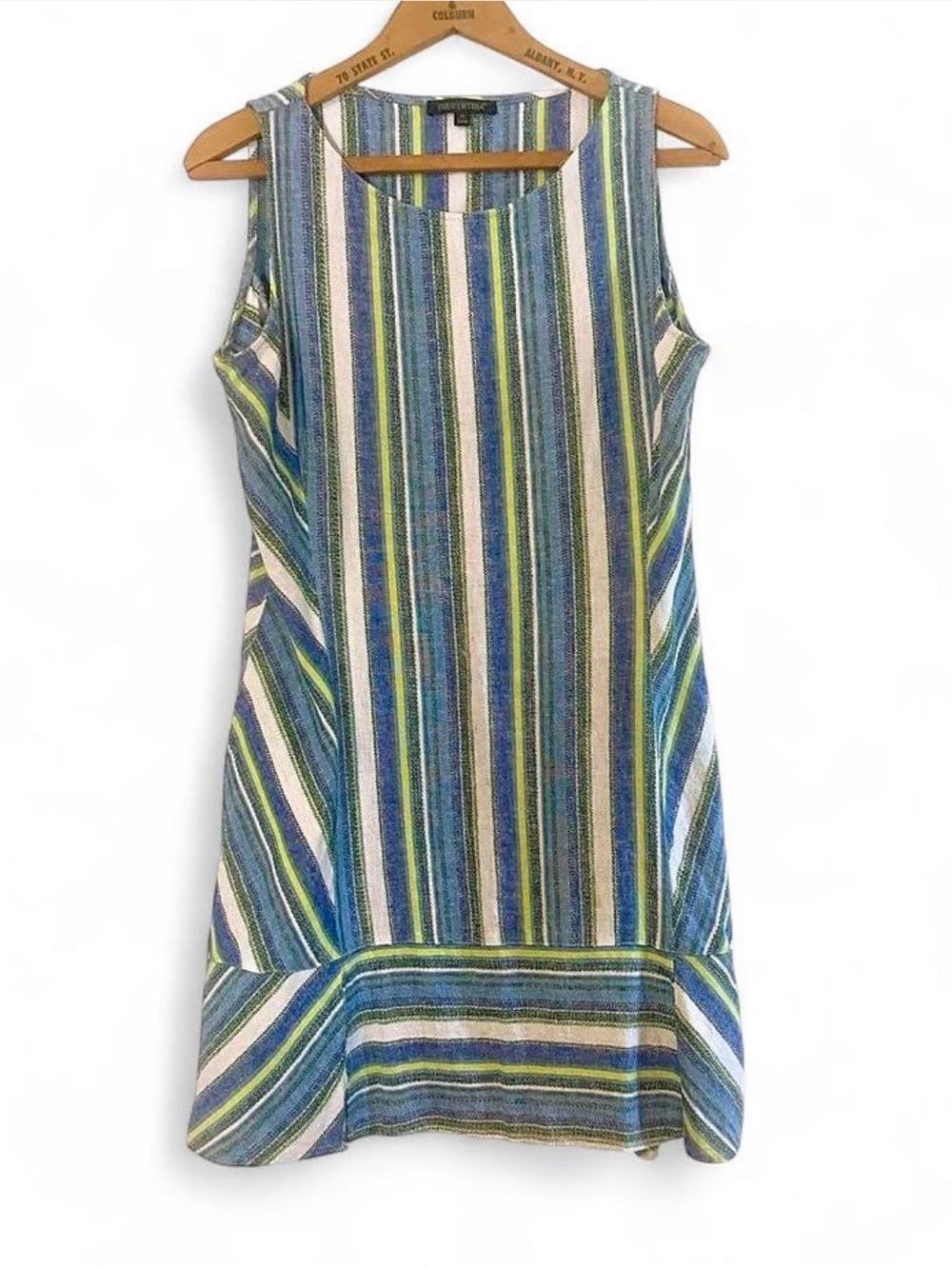For Cynthia striped linen blend dress